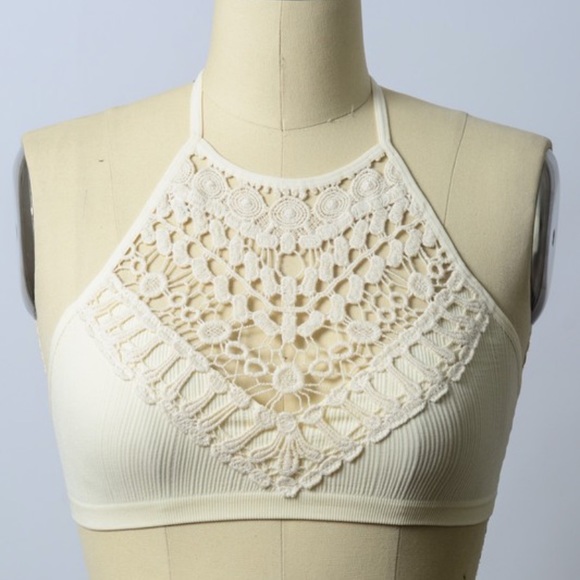 XS/S Almost Sold Out New Edgy Hippie Bohemian Cozy Crochet Bralette - Picture 11 of 14